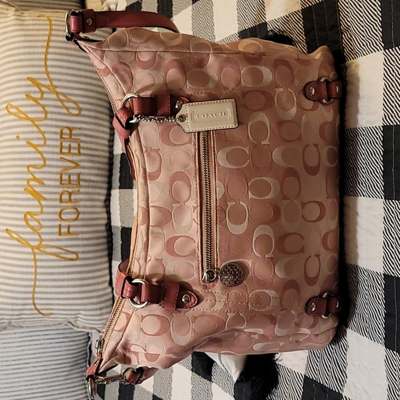 Coach Handbags - Coach Pink Bag EUC